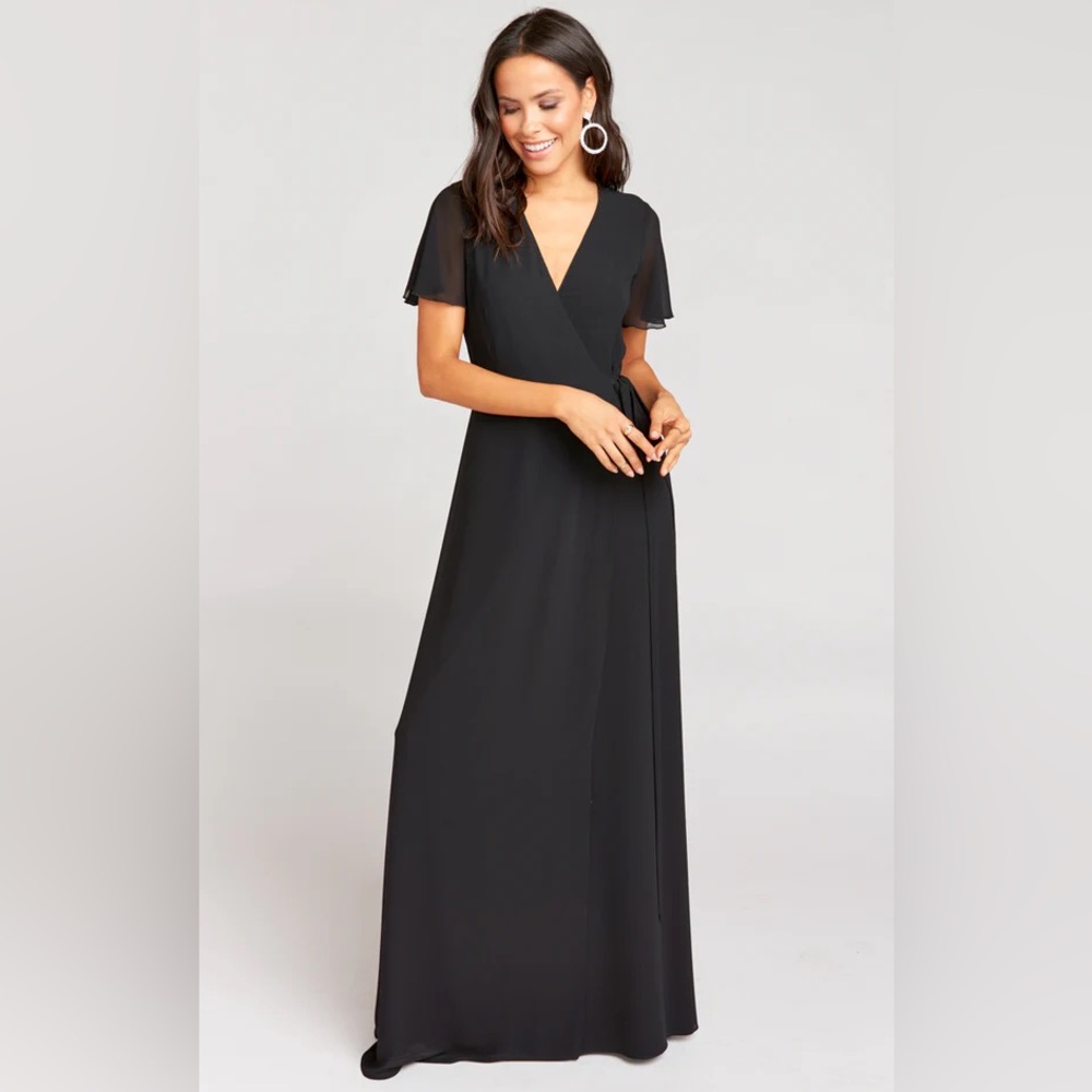 NWT Show Me Your Mumu Noelle Black Wrap Dress 1X